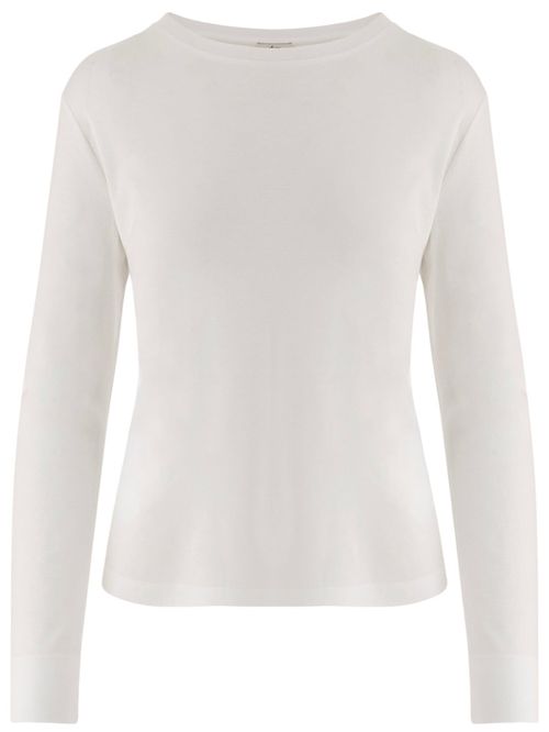 White COTTON-BLEND T-SHIRT