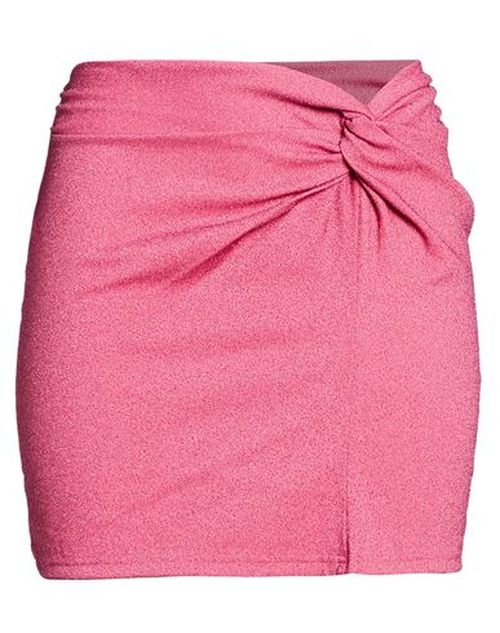 Woman Mini skirt Fuchsia Size L Viscose, Polyester, Polyamide, Elastane