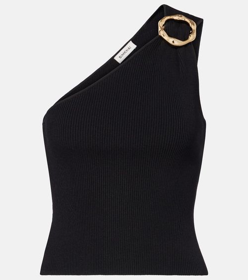 Fenix ribbed-knit one-shoulder top