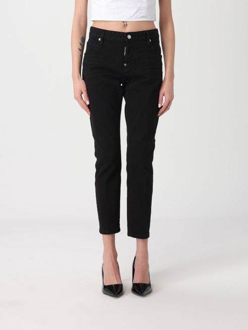 Jeans Woman color Black