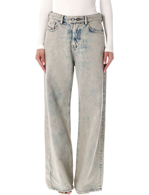 Light Blue Loose Mid Rise Jeans