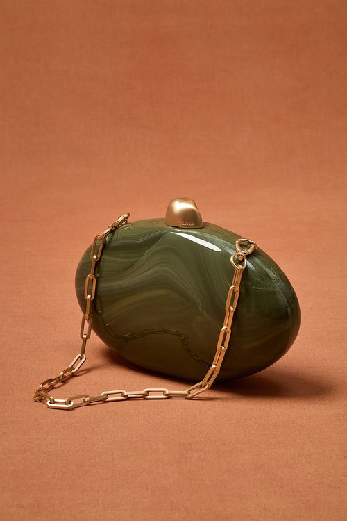 Cult Gaia For FWRD Eviana Clutch in Rosemary - Green. a