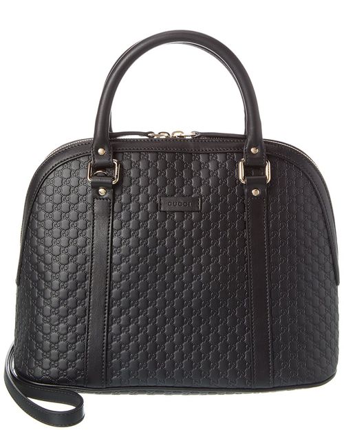 Logo Gg Leather Satchel