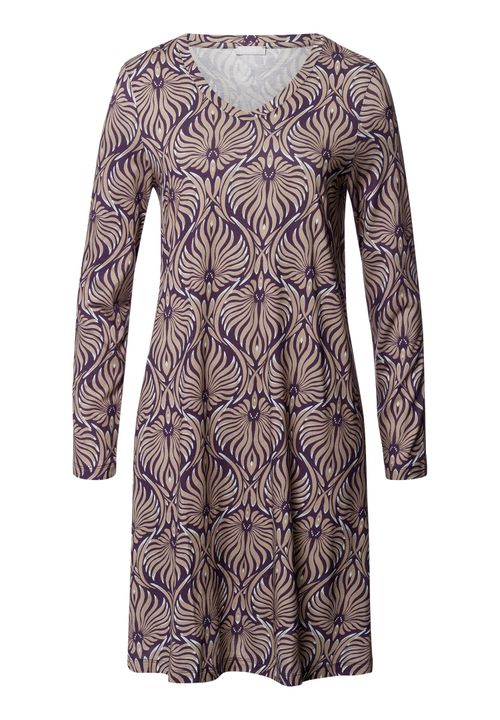 Sleep And Lounge TENCEL™ and Cotton Nightgown | Amethyst Damask 74847-3049