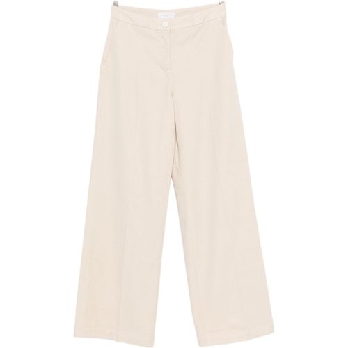Via Masini 80 Cotton Wide Leg Trouser