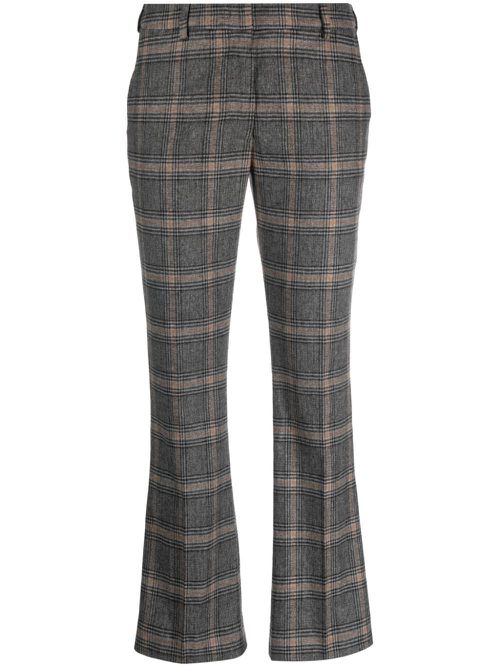 Checked tailored trousers - Grey