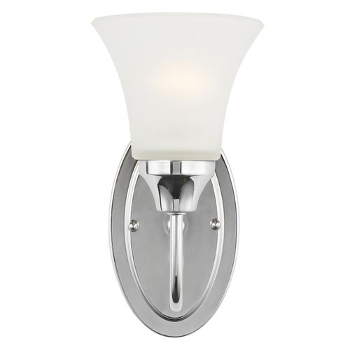 Holman 1-Light Bathroom Vanity Light Sconce in Chrome