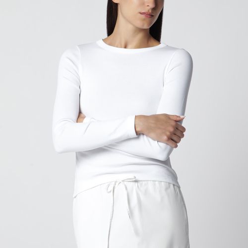Flore Flore White Max Organic Cotton Long-Sleeve T-Shirt