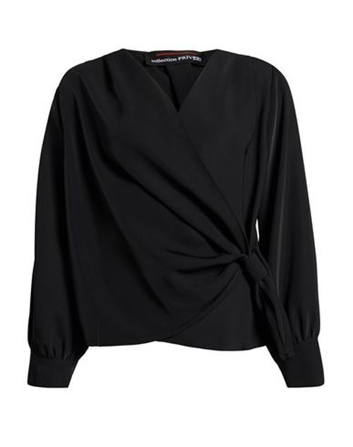 Collection Privēe? Woman Top Black Size 10 Viscose