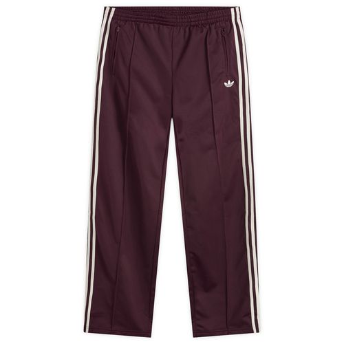 Women's Firebird Loose Trackpants in Maroon/Off White
