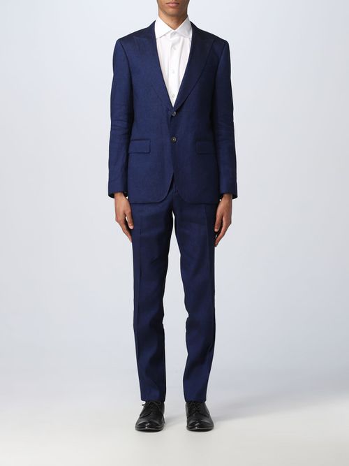 Suit Men color Blue