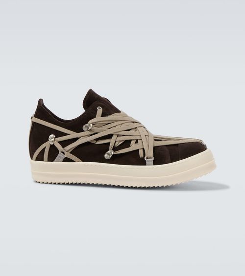 Megalace suede sneakers