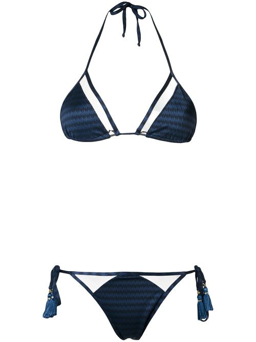 Triangle bikini set - Blue