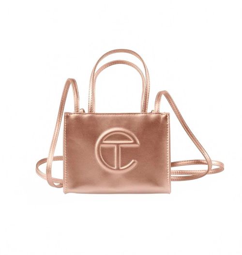 Small Shopping Tote Bag In Copper