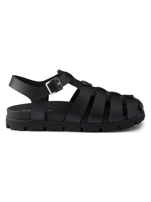 Men's Rubber Fisherman Sandals - Black