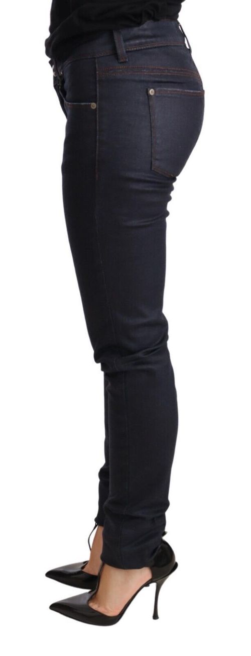 Low-Waist Skinny Jeans — Navy