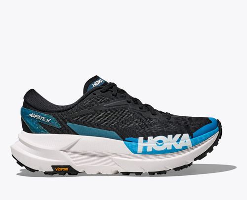 HOKA Men's Mafate X Shoes in Black/Skyward Blue
