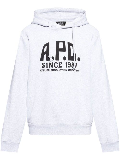 Logo-print hoodie - White