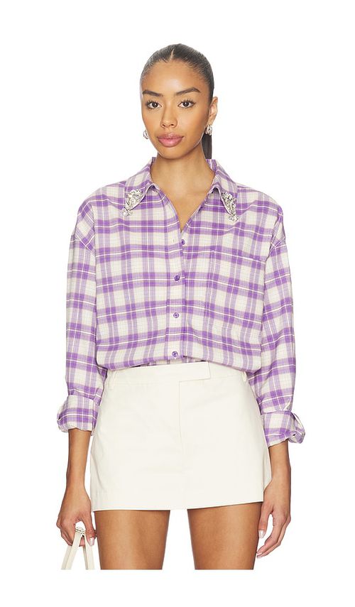 Essentiel Antwerp Juices Oversized Shirt in Lavender. - L also in M