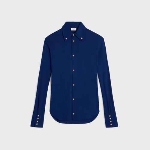 Cotton Jersey Shirt — Navy