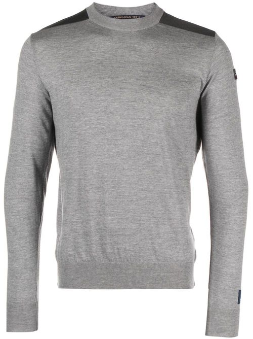 Fine-knit wool jumper - Grey