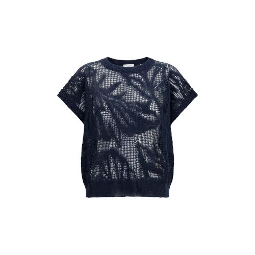 Water Lillies T-Shirt — Navy