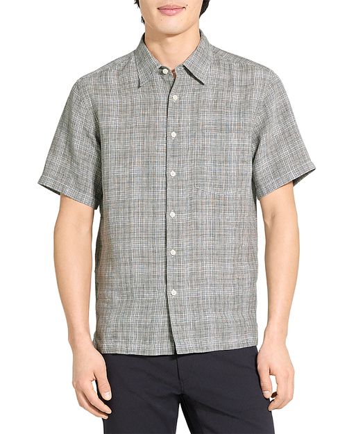 Irving Short Sleeve Shirt in Relaxed Linen
