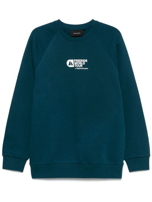 Logo crew-neck sweatshirt - Blue