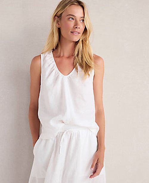 Ann Taylor Haven Well Within Linen U-Neck Tank