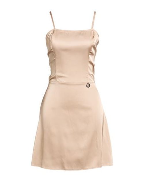 Woman Mini dress Beige Size 4 Polyester, Elastane