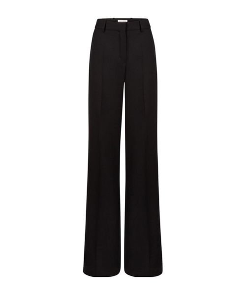 Straight Wool Trousers