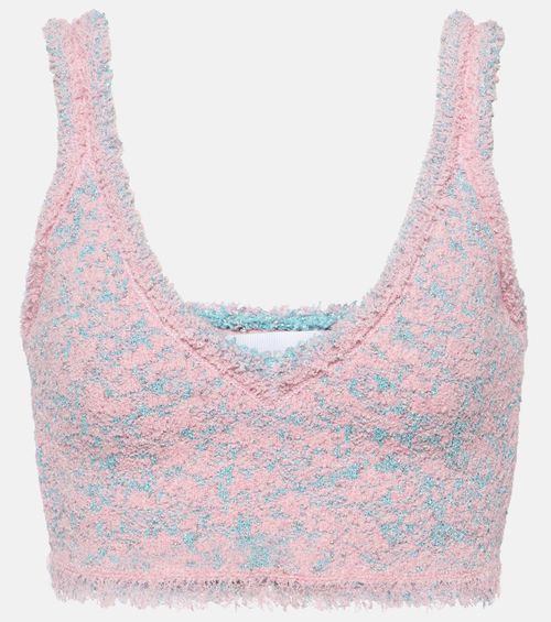 Tweed crop top