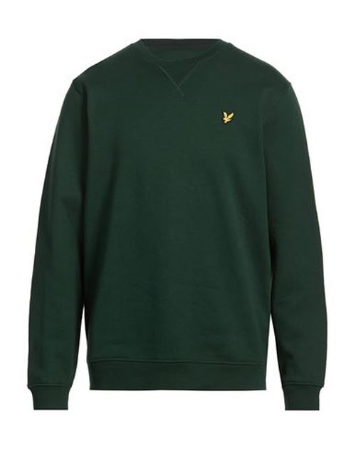 Man Sweatshirt Dark green Size L Cotton