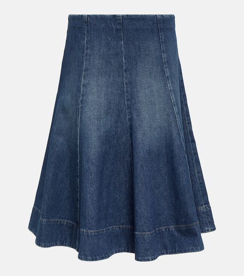 Lennox denim midi skirt