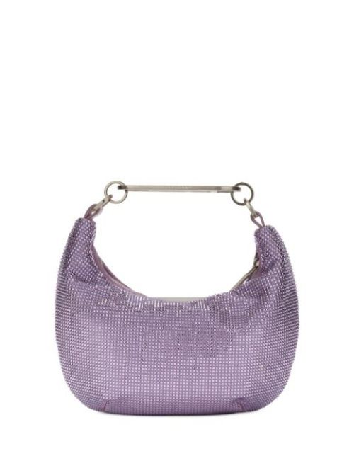 Paperclip embellished shoulder bag