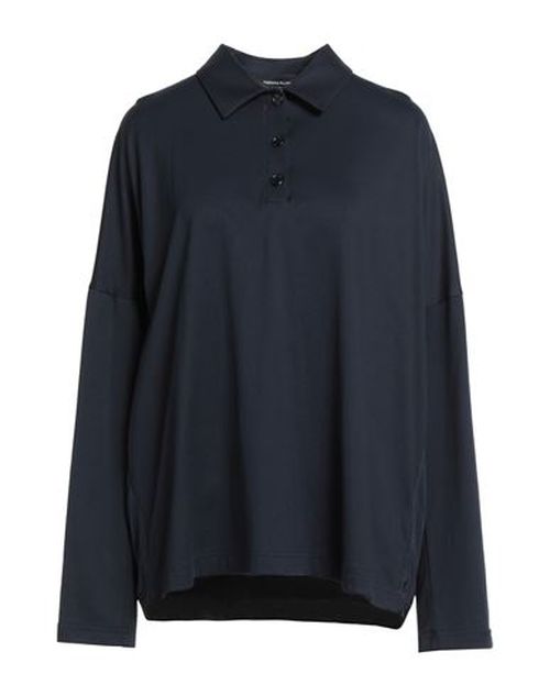Woman Polo shirt Midnight blue Size 2 Cotton, Viscose