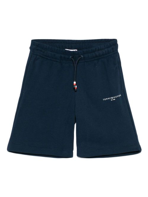 Logo-print shorts - Blue