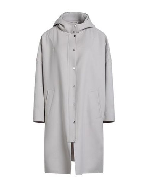 Woman Overcoat & Trench Coat Light grey Size 8 Virgin Wool, Polyester