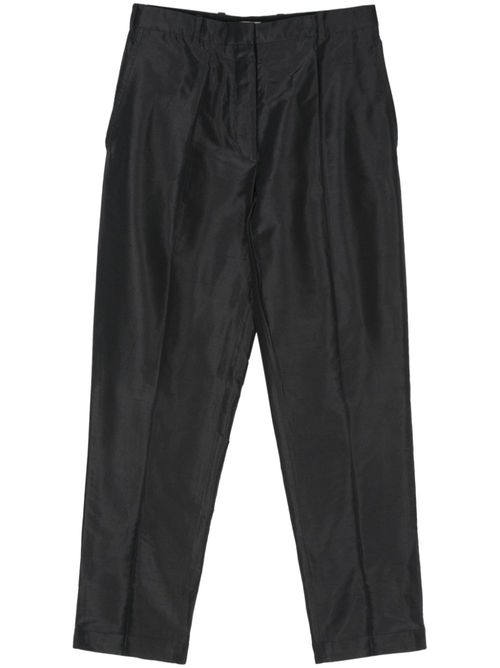 2010s slim-cut trousers - Black