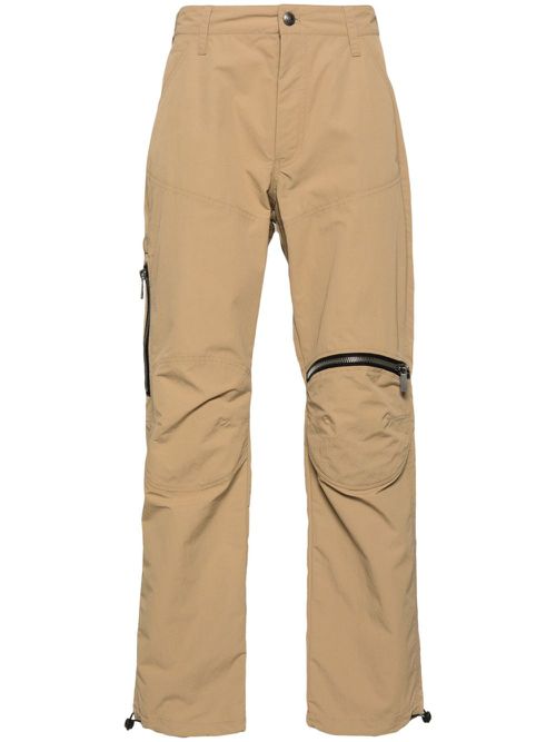 Multi-pocket straight trousers - Neutrals