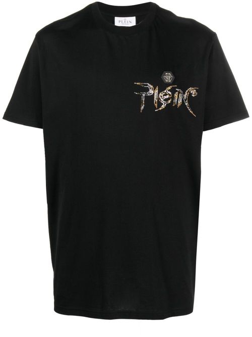 SS Chrome round-neck T-shirt - Black
