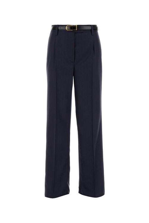 Embroidered Wool Pant