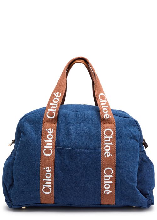 Kids Logo Denim Changing bag - Blue - One