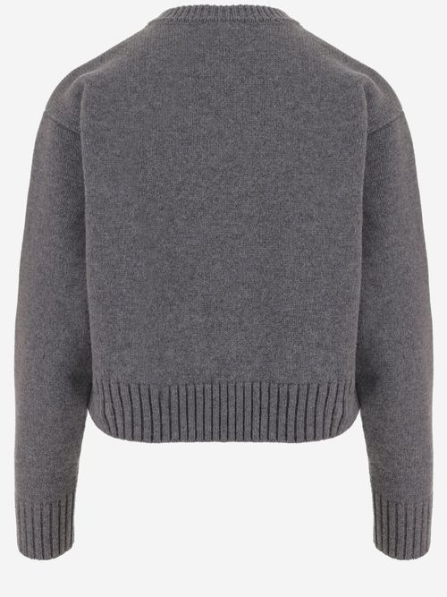 Wool and Cashmere Sweater — Gray