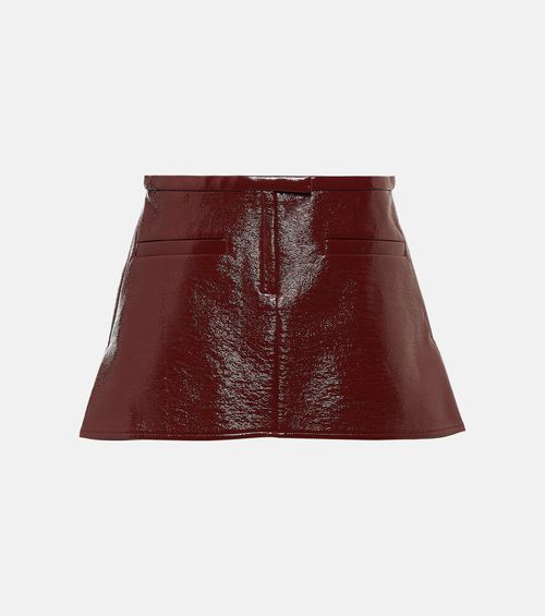 Vinyl miniskirt