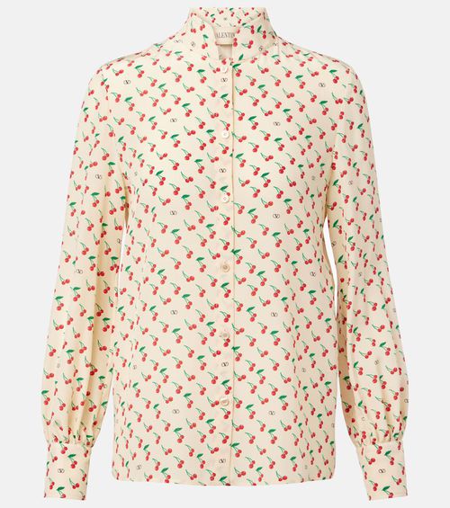 Cady Couture printed silk blouse