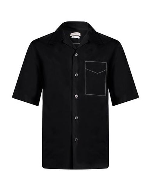 Man Shirt Black Size 15 ¾ Cotton