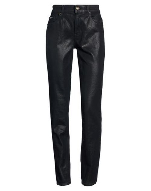 Woman Jeans Black Size 26 Cotton, Elastane