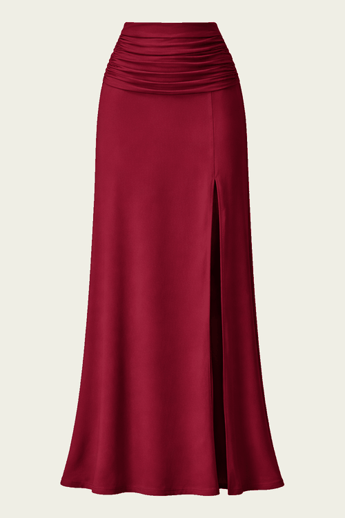 Bromelia Skirt in Cabernet