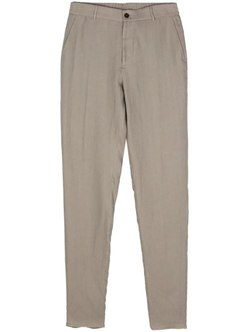 Linen Tailored Trousers — Sage